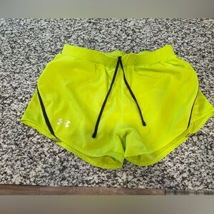 Under Armour Neon Yellow Athletic Shorts